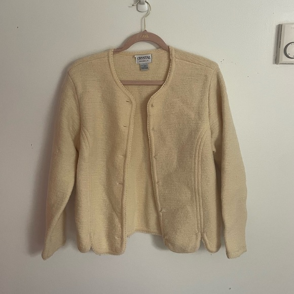 Crystal Doll Sweaters - Wool cream sweater